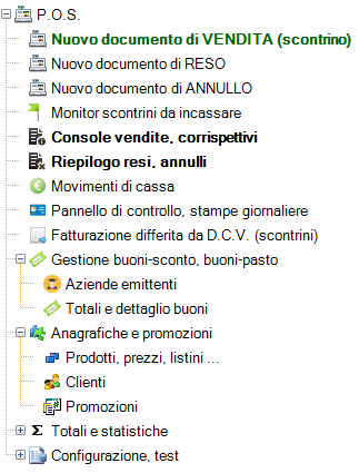 Modulo P.O.S. in Wess.Net