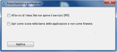 Wess.Net SMS settings